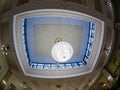 Lobby ceiling design interior in Metropol hotel in Moscow, Russia Royalty Free Stock Photo